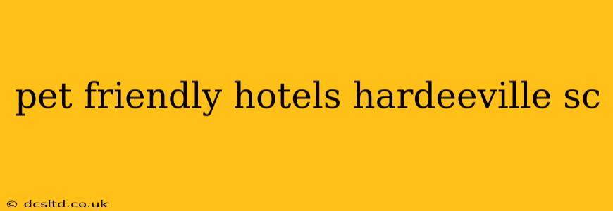 pet friendly hotels hardeeville sc