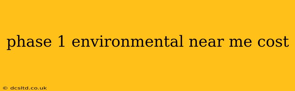 phase 1 environmental near me cost