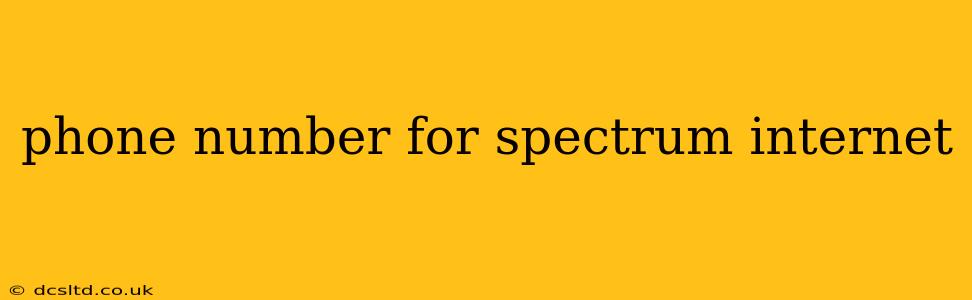 phone number for spectrum internet