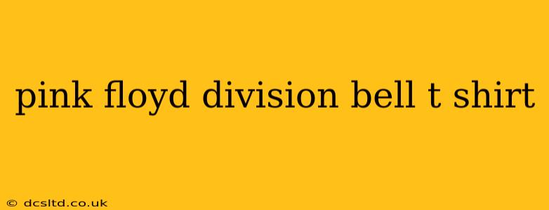 pink floyd division bell t shirt