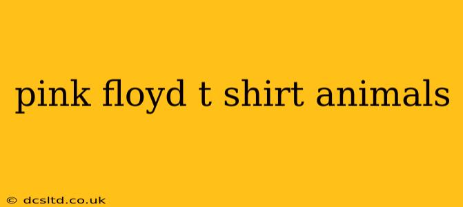 pink floyd t shirt animals