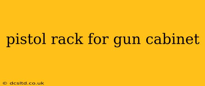 pistol rack for gun cabinet