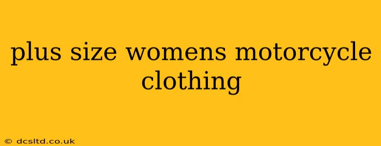 plus size womens motorcycle clothing