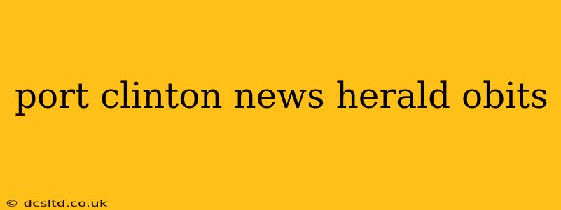 port clinton news herald obits
