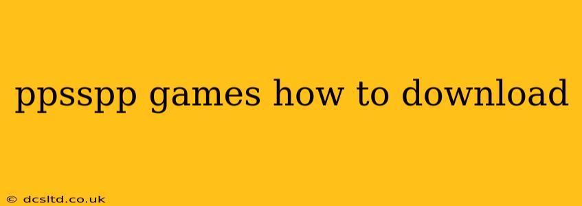 ppsspp games how to download