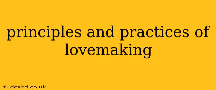 principles and practices of lovemaking