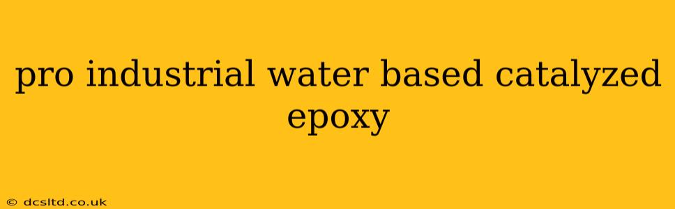 pro industrial water based catalyzed epoxy
