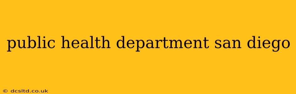 public health department san diego