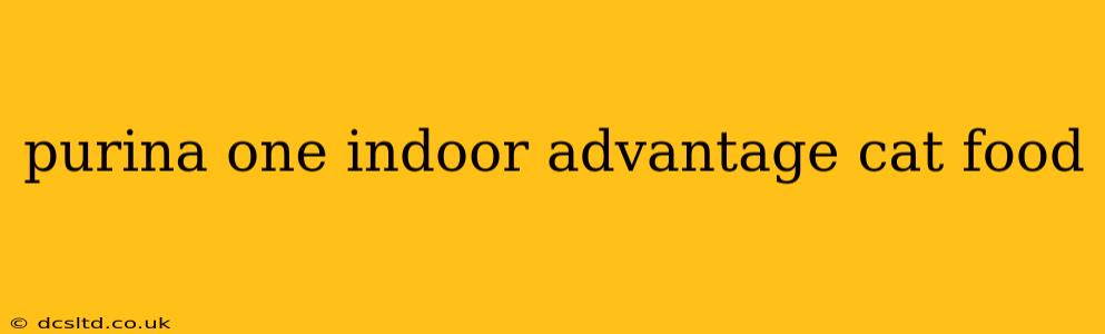 purina one indoor advantage cat food