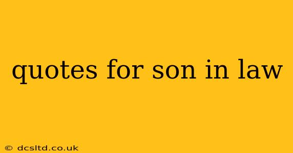 quotes for son in law