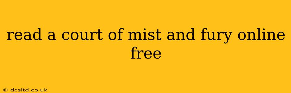 read a court of mist and fury online free