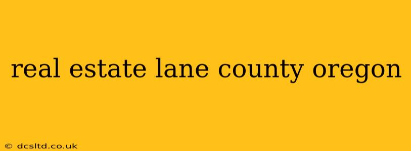real estate lane county oregon