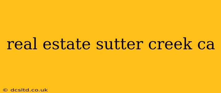 real estate sutter creek ca