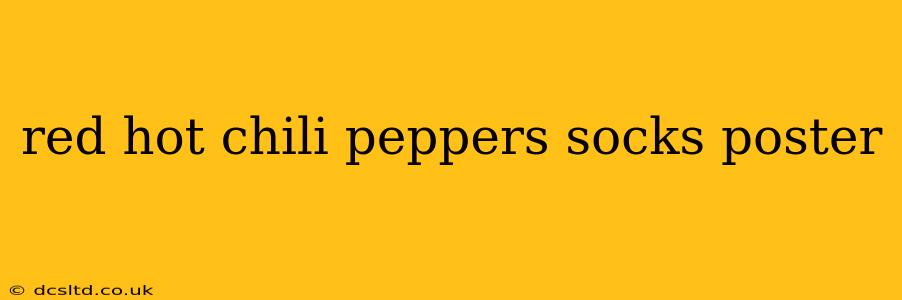 red hot chili peppers socks poster