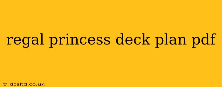 regal princess deck plan pdf