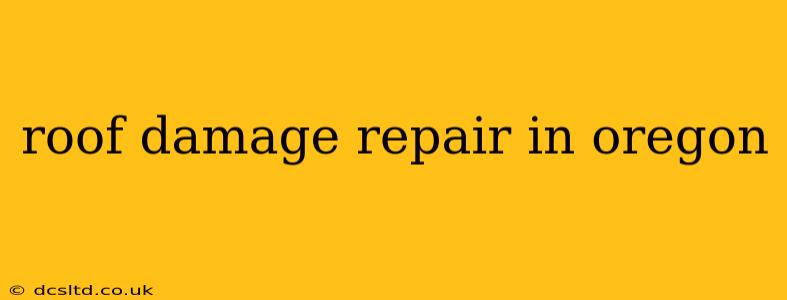roof damage repair in oregon