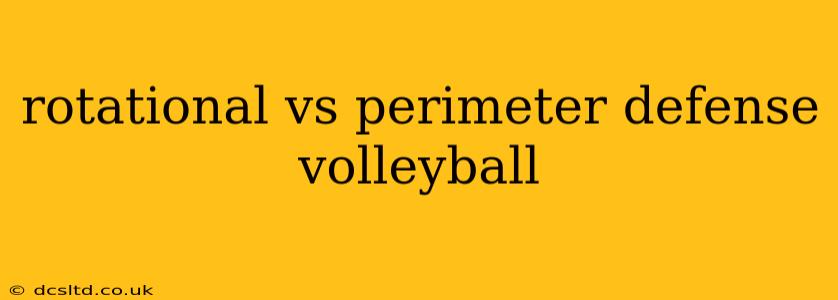rotational vs perimeter defense volleyball