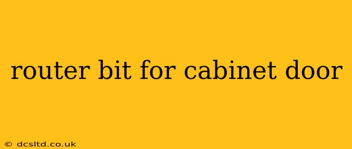 router bit for cabinet door