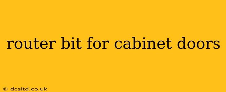router bit for cabinet doors
