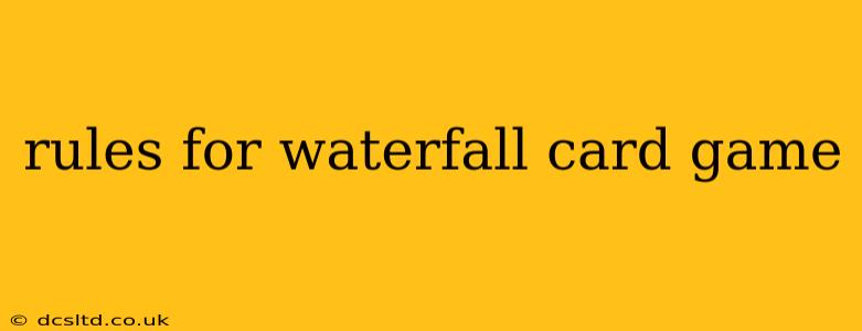 rules for waterfall card game