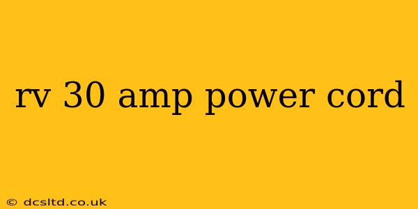 rv 30 amp power cord