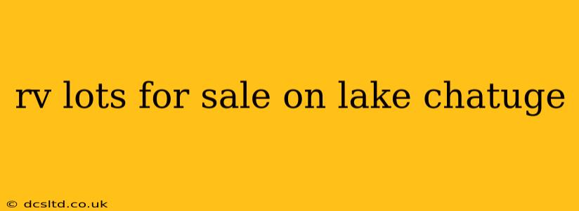 rv lots for sale on lake chatuge