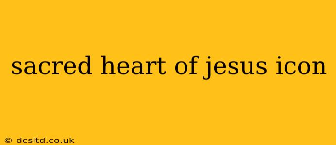 sacred heart of jesus icon