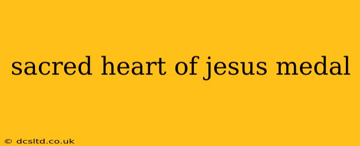 sacred heart of jesus medal