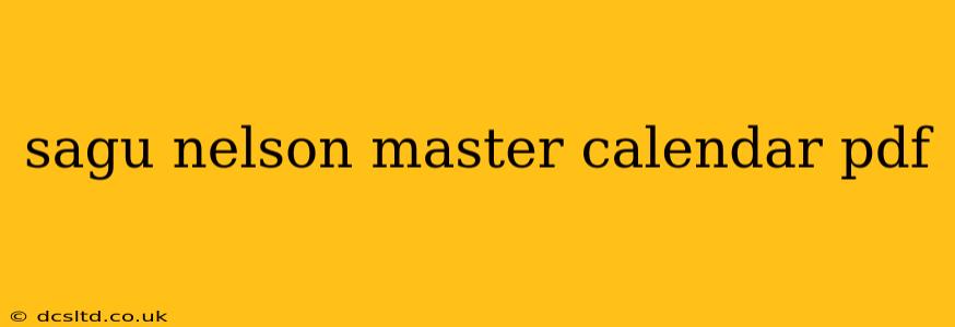 sagu nelson master calendar pdf