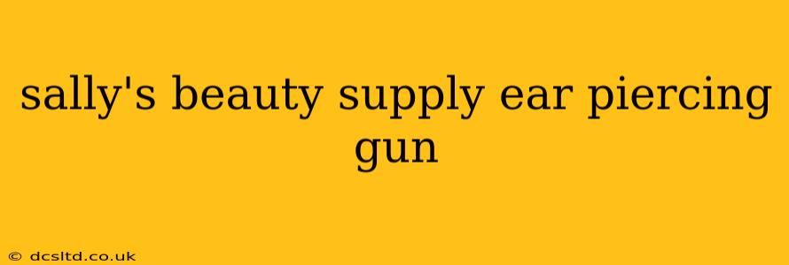sally's beauty supply ear piercing gun