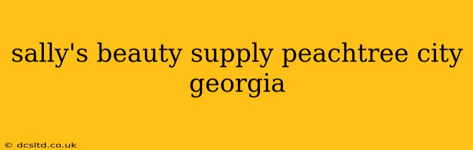 sally's beauty supply peachtree city georgia