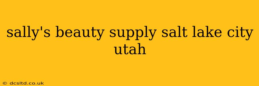 sally's beauty supply salt lake city utah