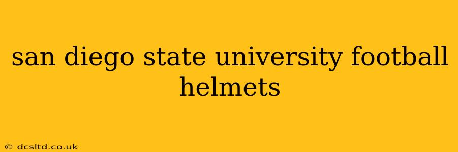 san diego state university football helmets