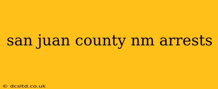 san juan county nm arrests