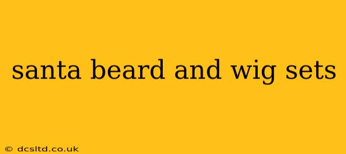 santa beard and wig sets