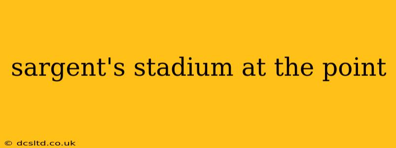 sargent's stadium at the point