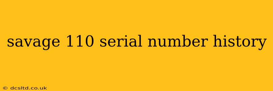 savage 110 serial number history