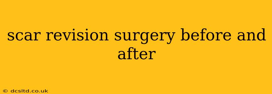 scar revision surgery before and after