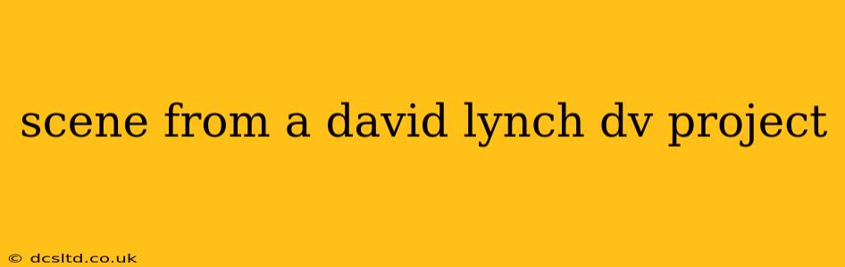 scene from a david lynch dv project