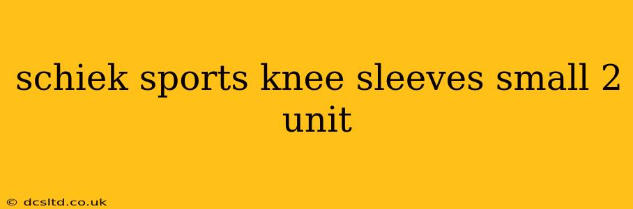schiek sports knee sleeves small 2 unit
