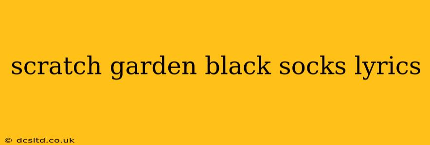 scratch garden black socks lyrics