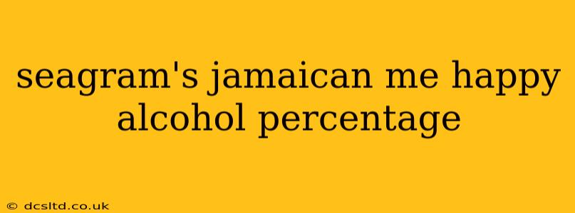 seagram's jamaican me happy alcohol percentage