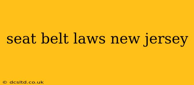 seat belt laws new jersey