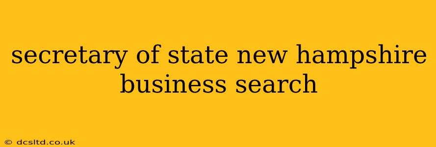 secretary of state new hampshire business search
