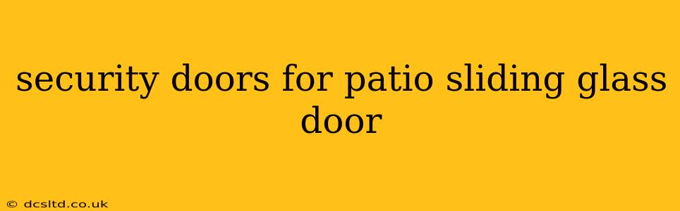 security doors for patio sliding glass door
