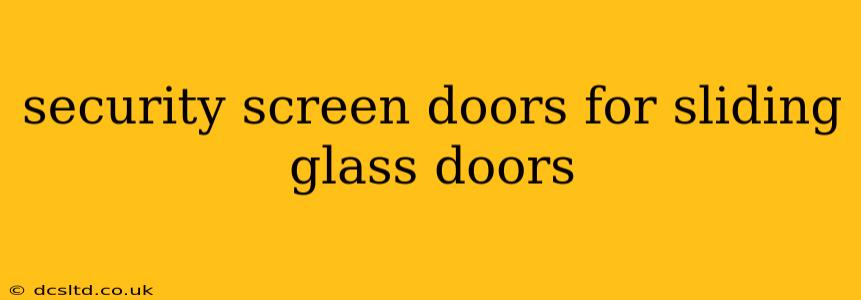 security screen doors for sliding glass doors