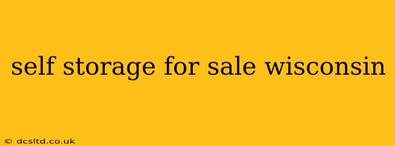 self storage for sale wisconsin