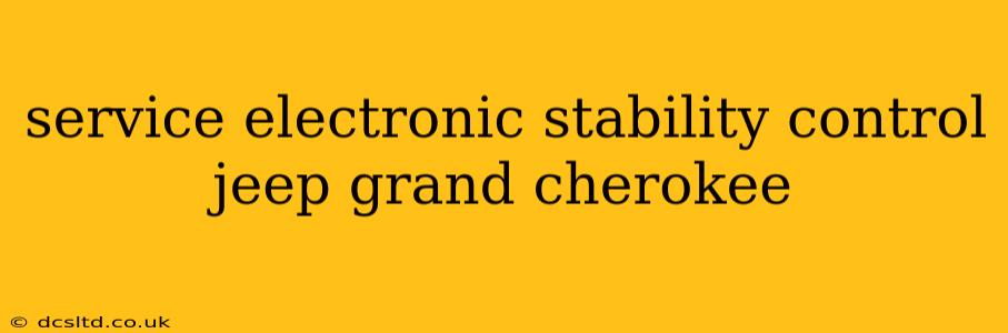 service electronic stability control jeep grand cherokee
