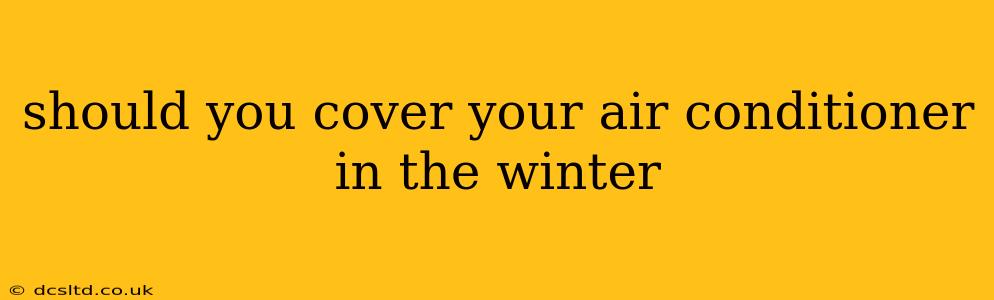 should you cover your air conditioner in the winter