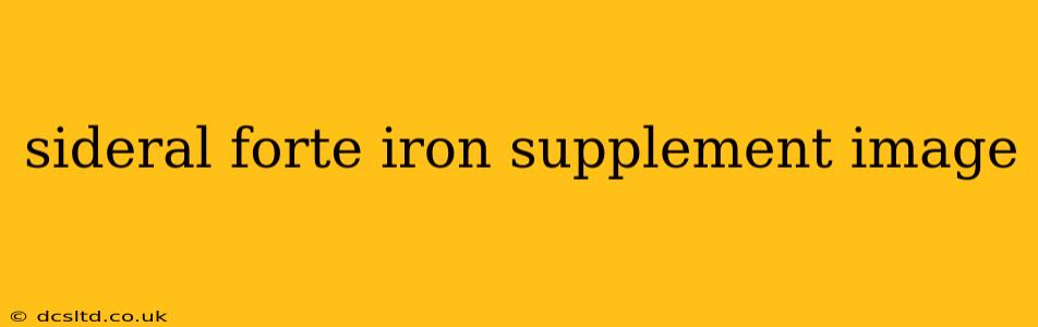 sideral forte iron supplement image